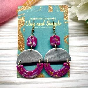 Clay and Simple dangle earrings